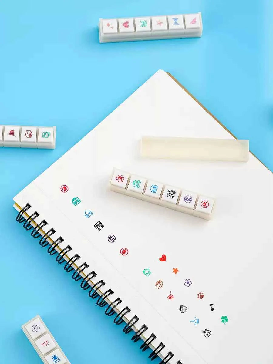 KODOMO NO KAO Pochitto 6 Push-Button Stamp