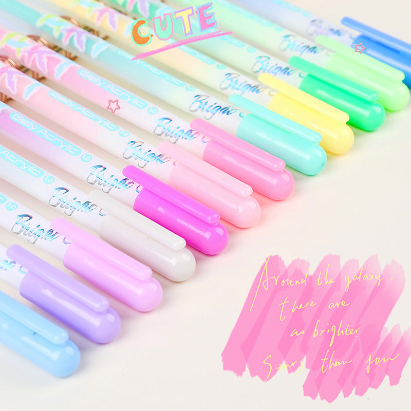 12-Color Acrylic Highlight Art Pens for Artists, Bullet Journaling