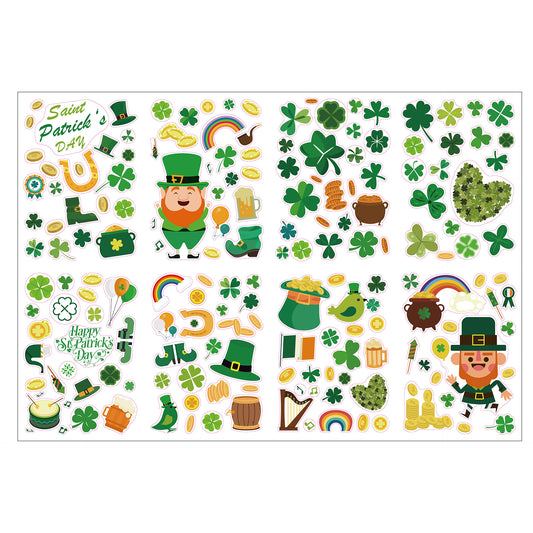 32 Sheets St Patricks Day Stickers for Kids Cards Crafts