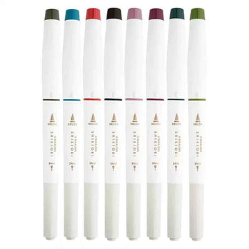 Sailor Shikiori Markers - Dual Tip - Water-Based Pen,Pack of 5
