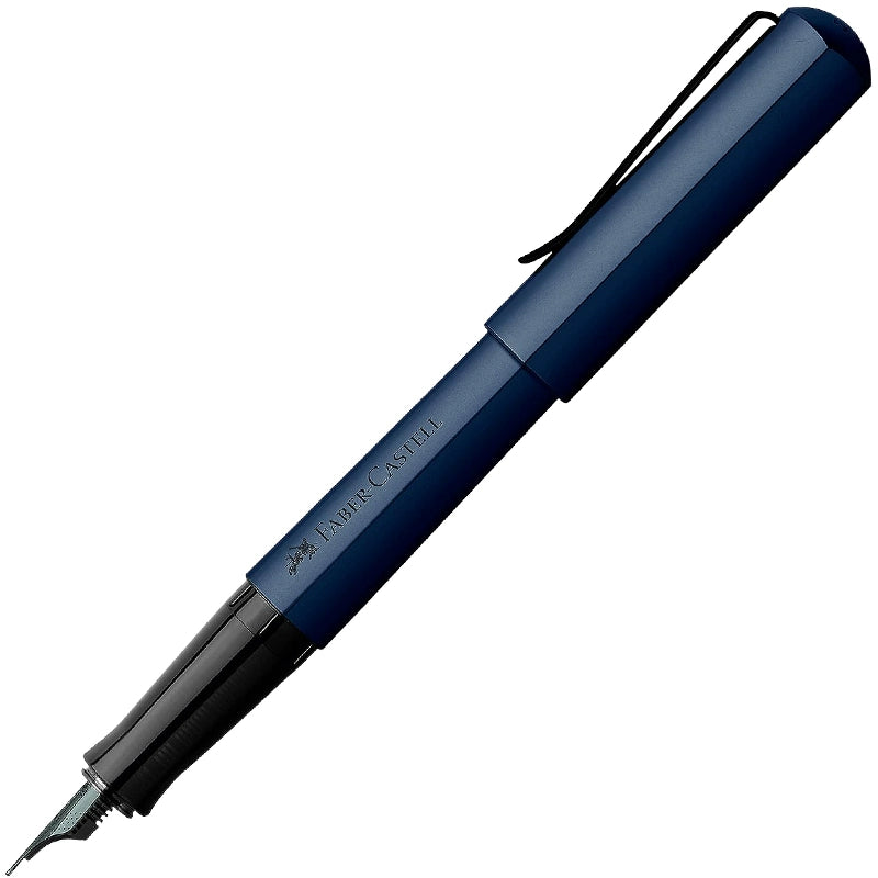 Faber Castell HEXO Fountain Pen, Blue/Black/Bronze/Silver White