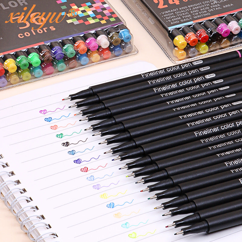 100 Colors Fineliner Fine Point Pens 0.4mm Drawing Markers