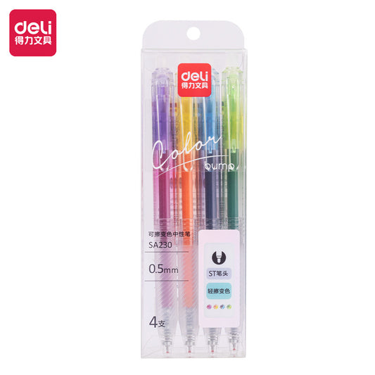 DELI Color Changing Gel Pens 4 Pack