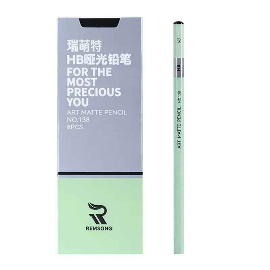 REMSONG ART Matte Pencil Set HB-20B Sketching and Drawing 8 Pack - TTpen