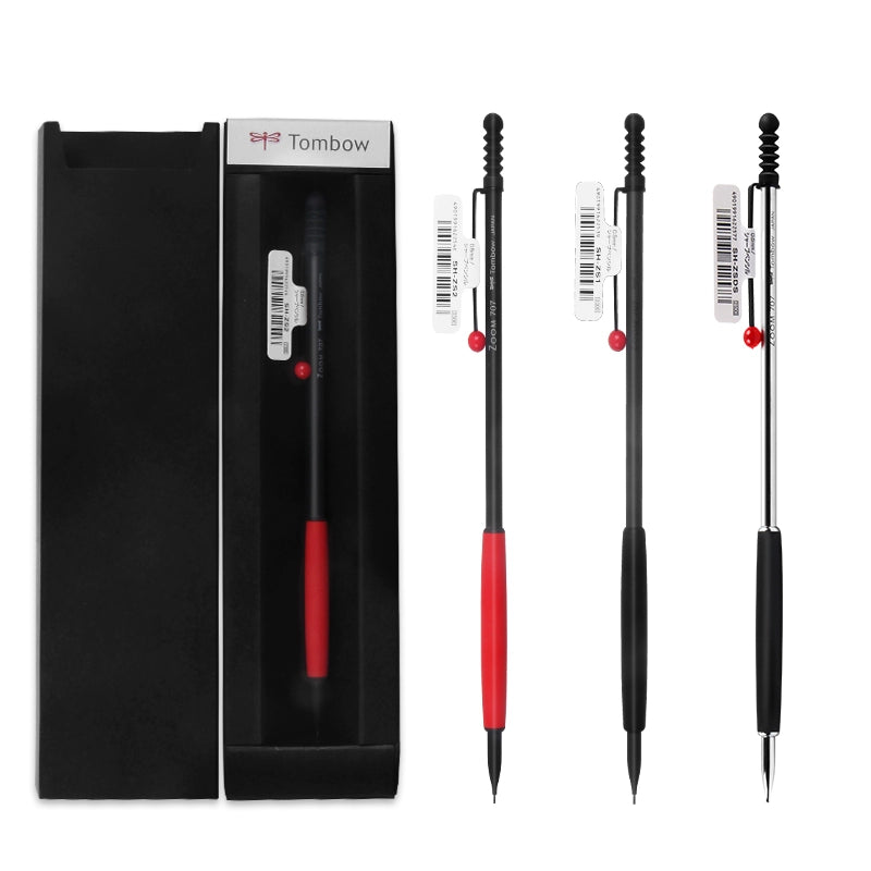 Tombow SH-1000ZS1 Vulpotlood Zoom 707 inclusief geschenkverpakking grijs/ zwart/rood Tombow SH-1000ZS1 Vulpotlood Zoom 707 inclusief geschenkverpakking grijs/ zwart/rood