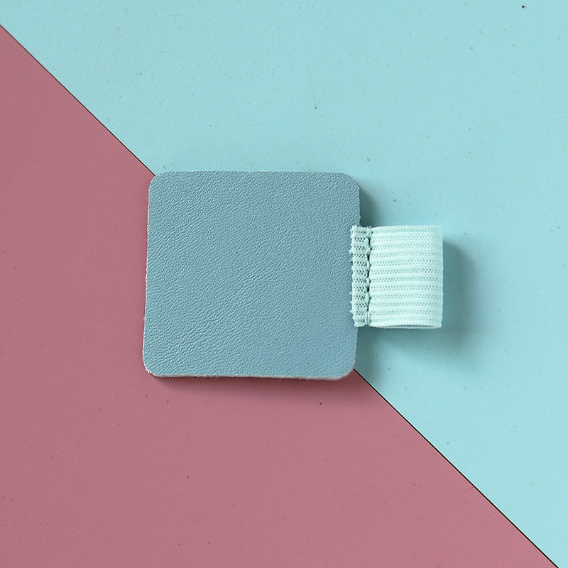 10pcs Self Adhesive Leather Pen Loop Holder for Notebooks Light Blue
