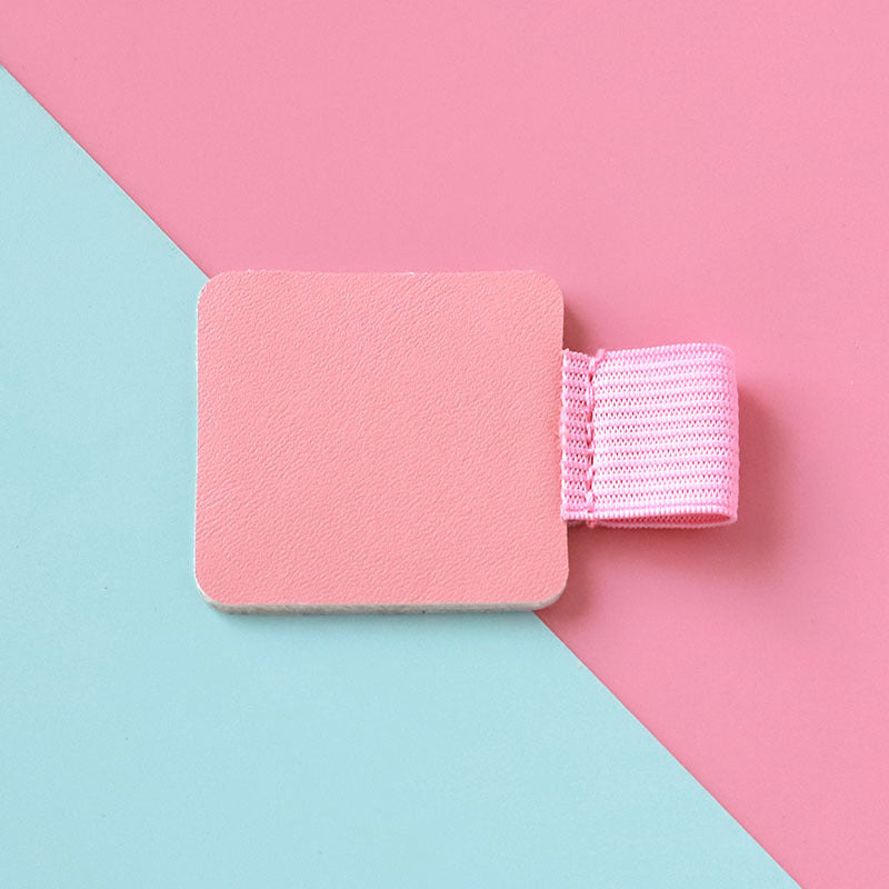 10pcs Self Adhesive Leather Pen Loop Holder for Notebooks Pink