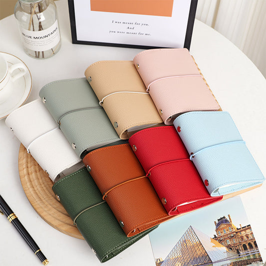 5 Ring Binder Cover A7 MINI Leather Notebooks 8 Color Pack - TTpen
