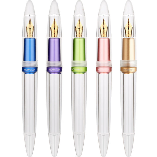 MAJOHN M2 Plus Metallic Transparent Eye Dropper Filling Fountain Pen