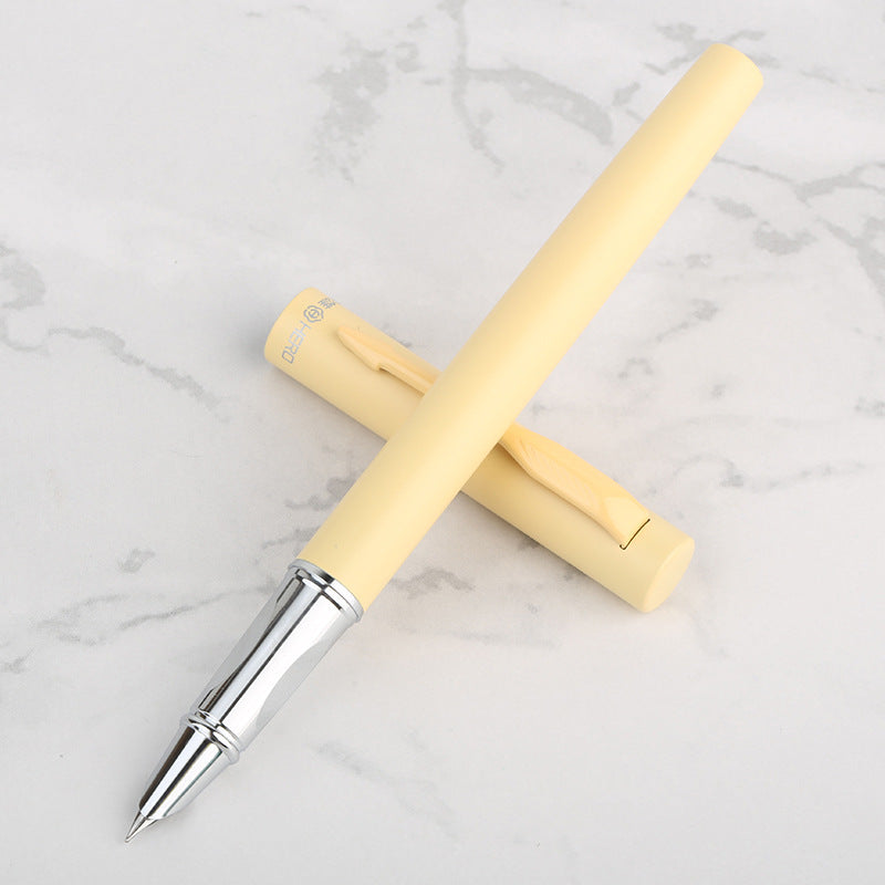 Hero 1229 Extra Fine Pastel Iridium Gold Fountain Pen Yellow