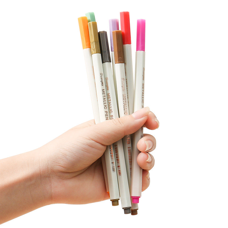 Guangna 6510 Metallic Color Pen 10/12/15/20/30 Fine Point Markers