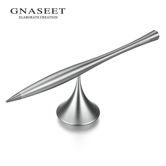 Inkless Eternal Metal Pen with Spinning Base Grey