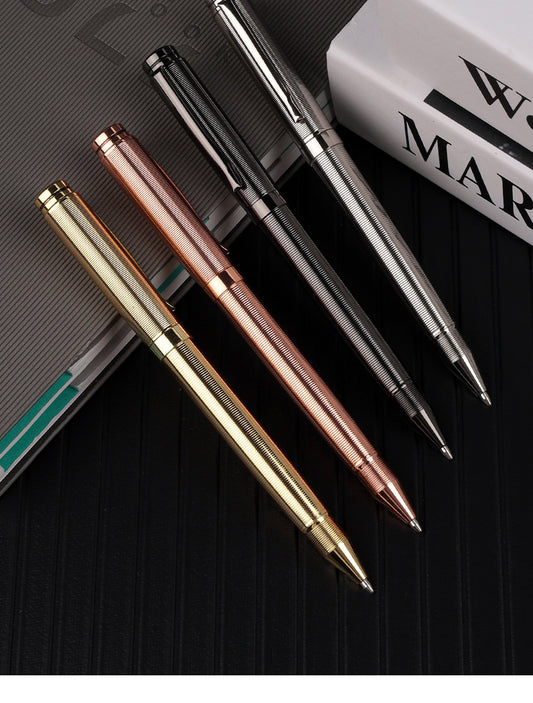 4 Color Metal Business Ballpoint Pen Black Ink