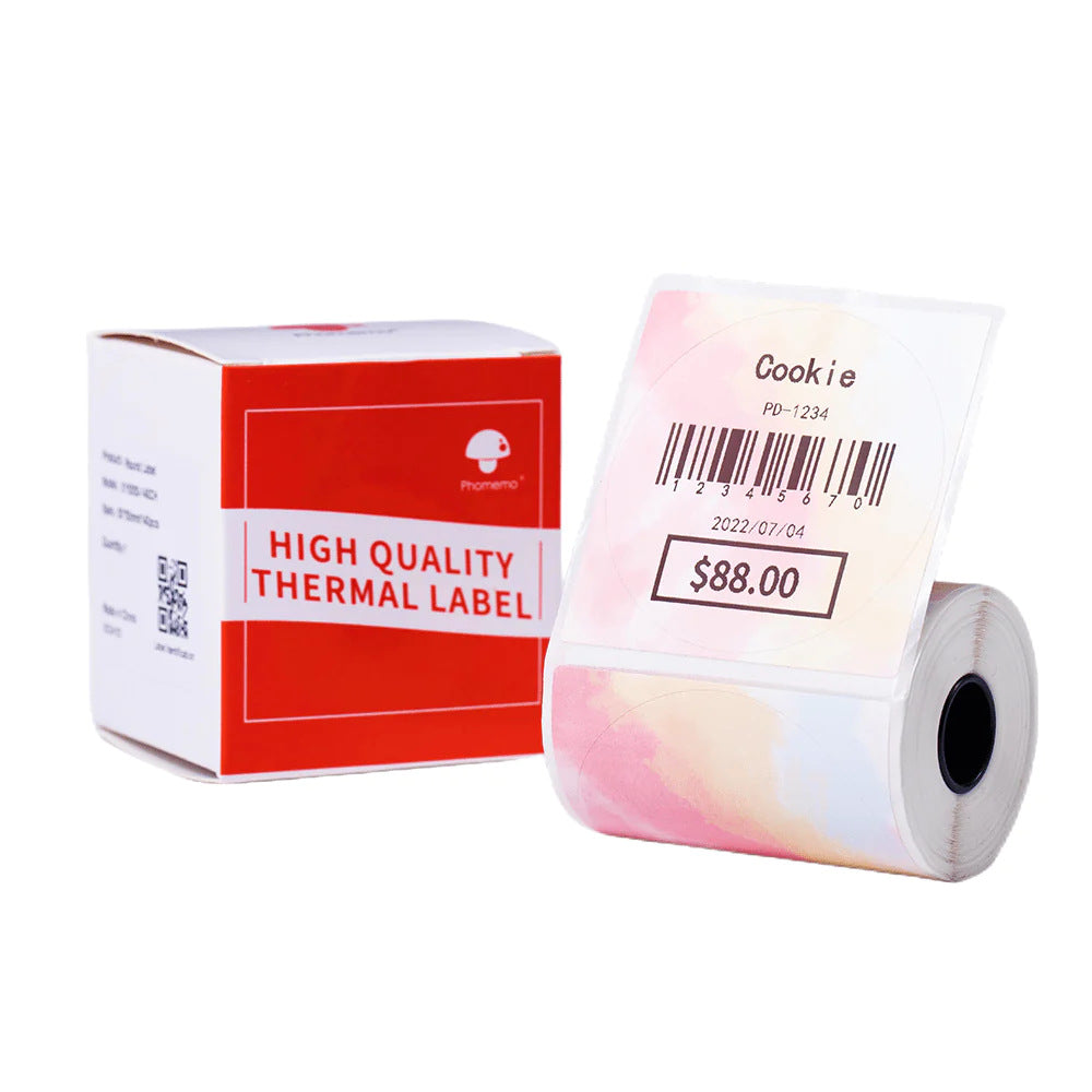 Phomemo 50x50mm Thermal Round Gradient Color Label for M110/M120/M200/M220
