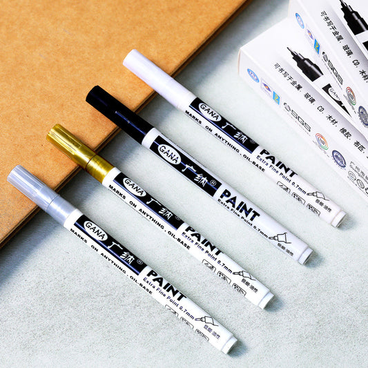Guangna Paint Marker Extra Fine (0.7mm) WHITE GOLD SILVER BLACK