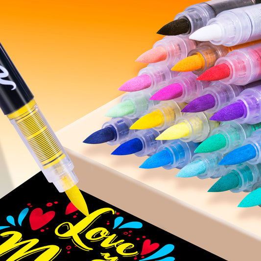 12/24/36 Brush Tip Acrylic Paint Pens Liquid Ink