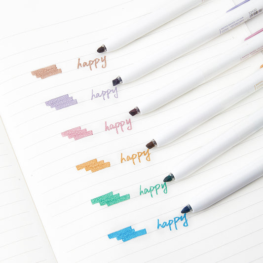 24 Colors Click Pastel Morandi Highlighters for Note Taking Journaling