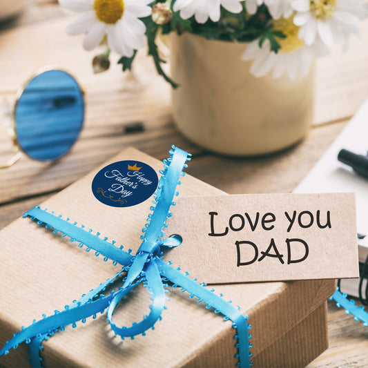 500pcs Happy Father‘s Day Stickers 1.5 inch Round Labels