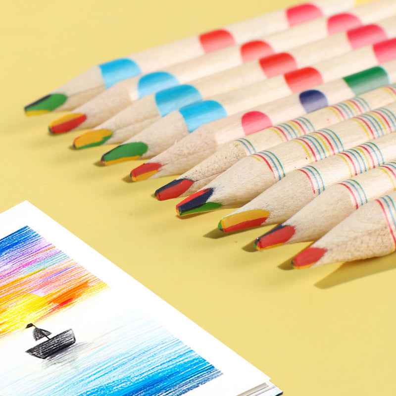 100pcs 4IN1 Rainbow Color Drawing Pencils - TTpen