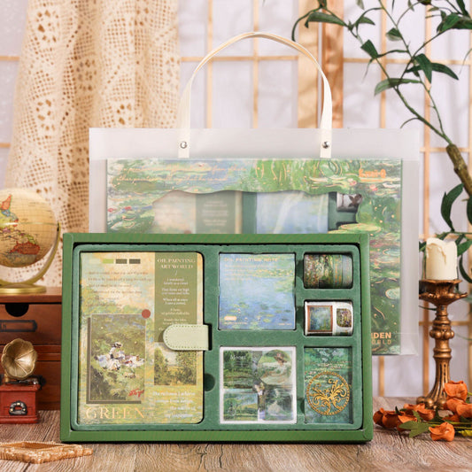 Oil Painting Series Journal Scrapbooking Supplies Gift Set