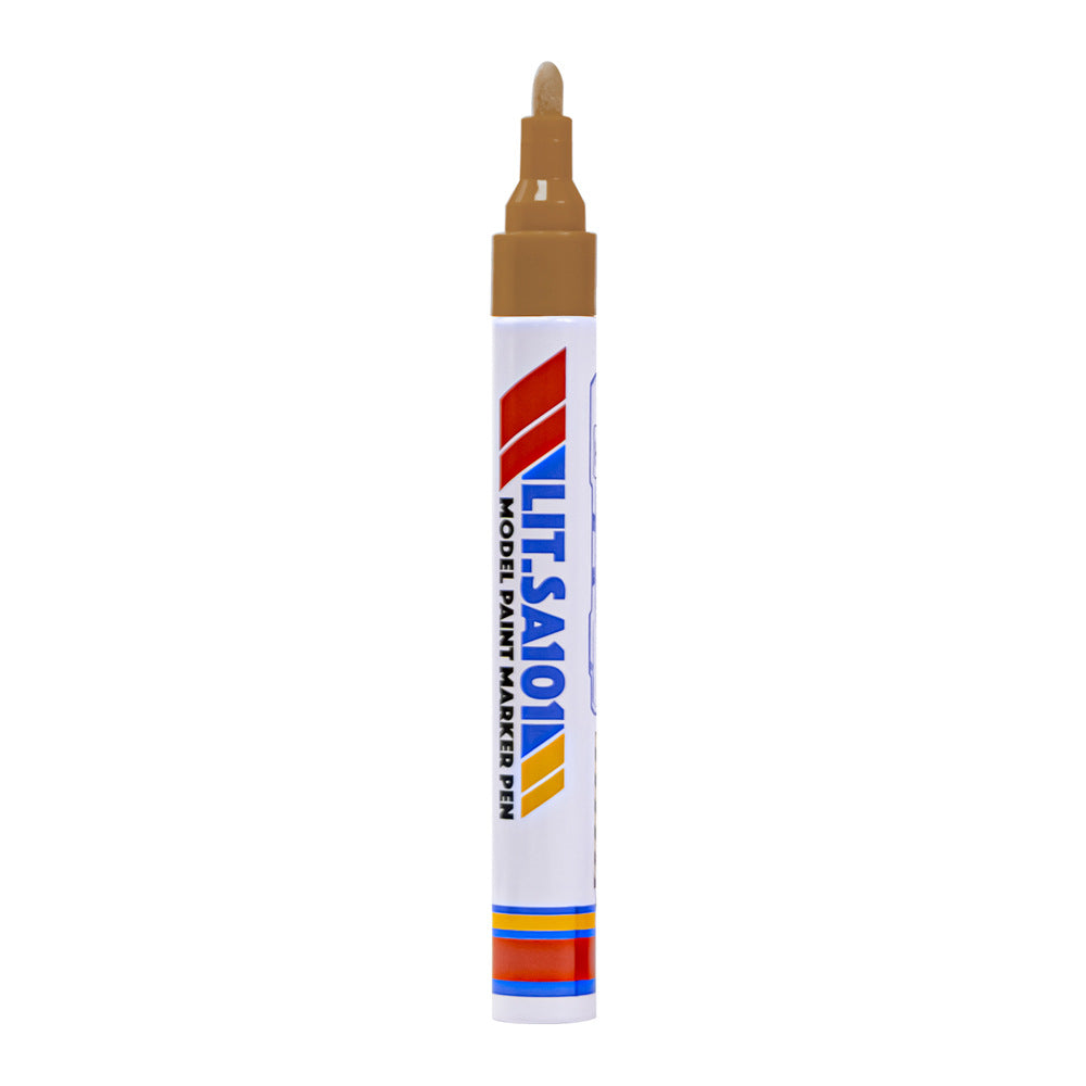 2pcs Model Paint Marker Pens Oil Based Gold