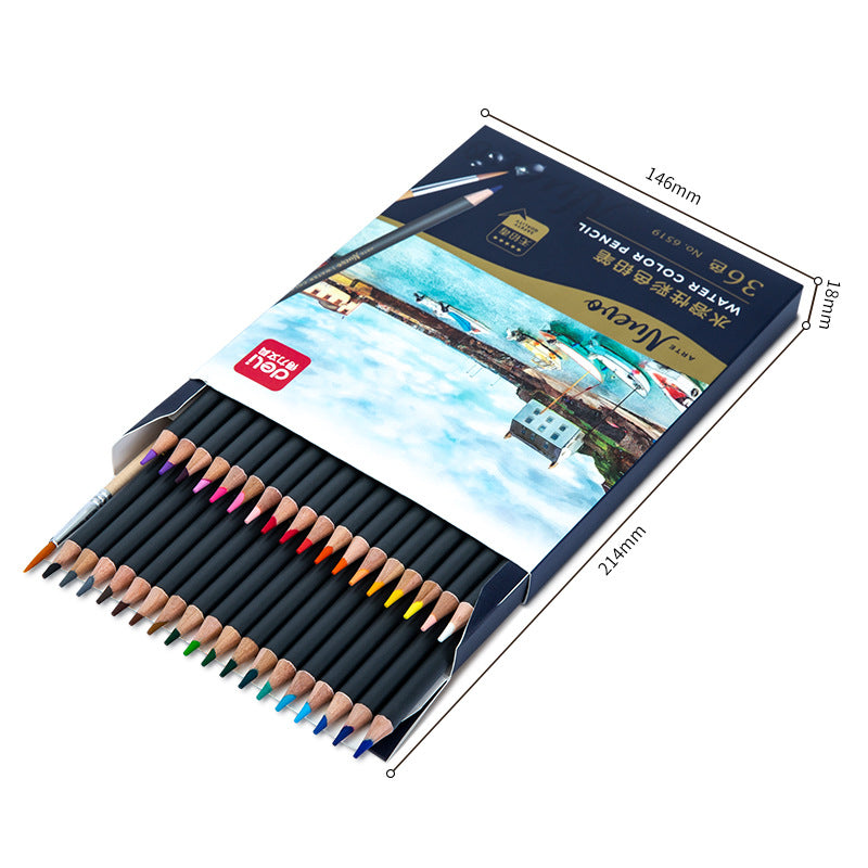 Deli Arte Nuevo Watercolor Pencils 24 36 48 Pack