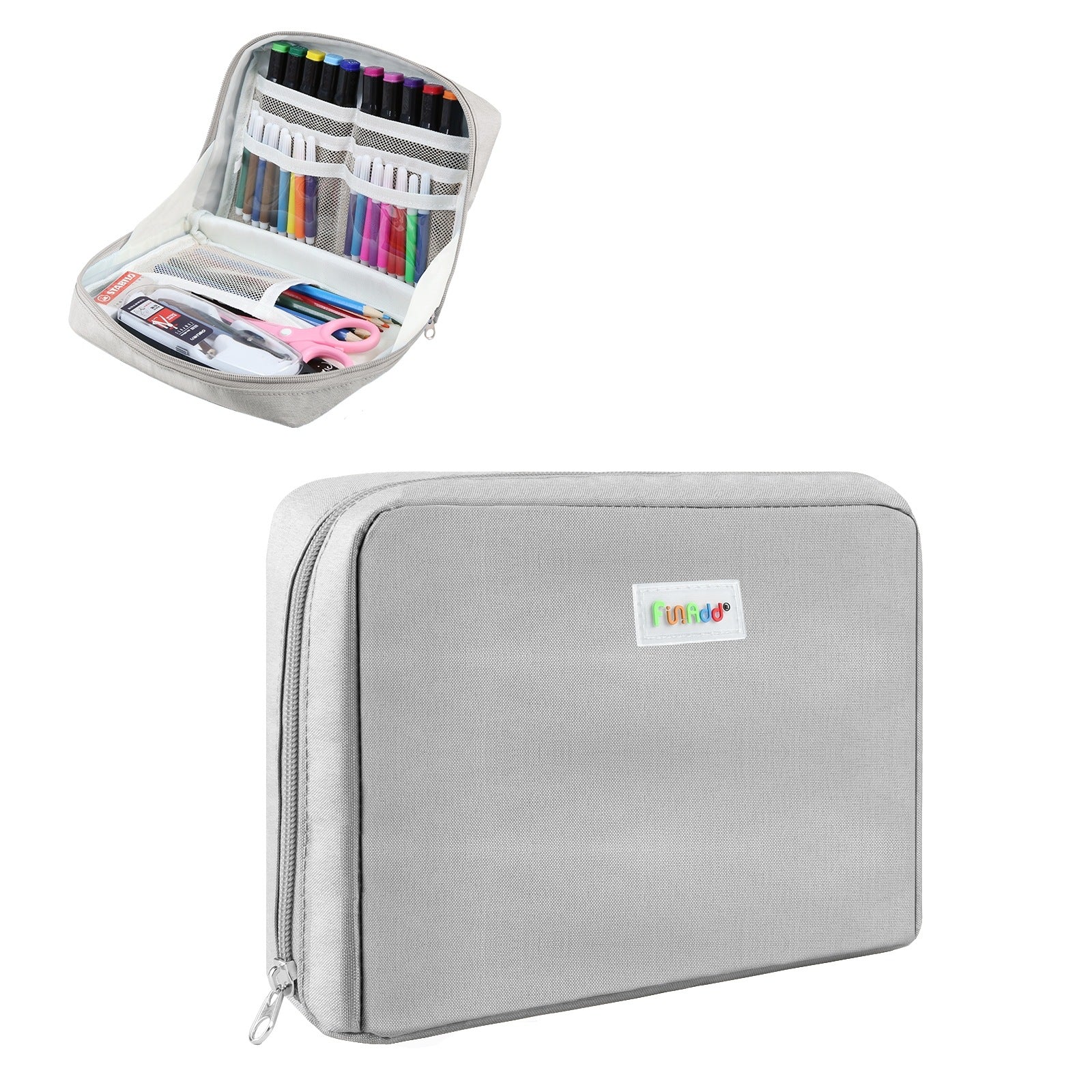 AddFun Portable Pencil Bag,Large Pencil Case for Teen Boys Girls