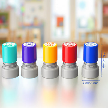 5-Piece Set of Grading Teacher Stamps Self Inking