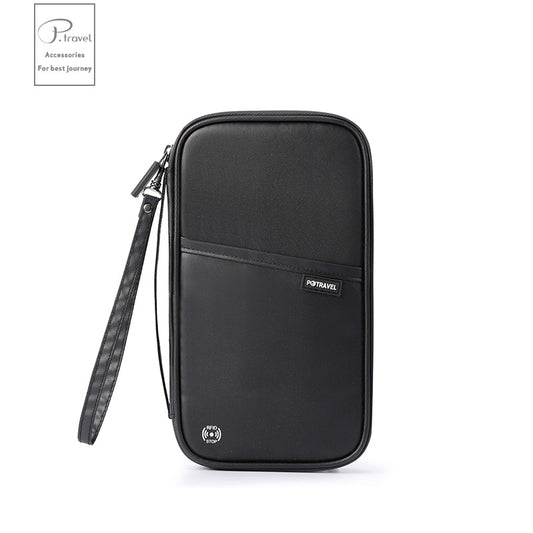 P.Travel RFID Travel Passport Wallet Black