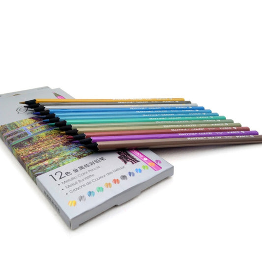 MARCO 5101 Metallic Colored Pencils 12 Colors