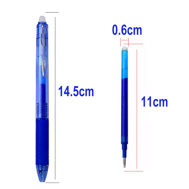 Retractable Erasable Gel Pens Clicker 8 Color Inks