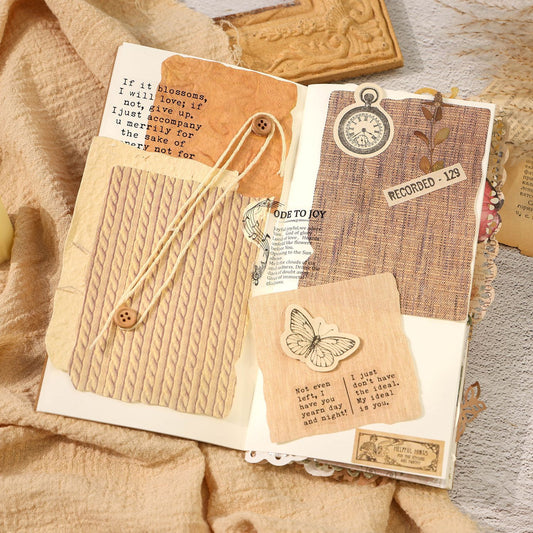 Vintage Seasonal Scrapbook Paper Set – 112 Sheets for Journaling
