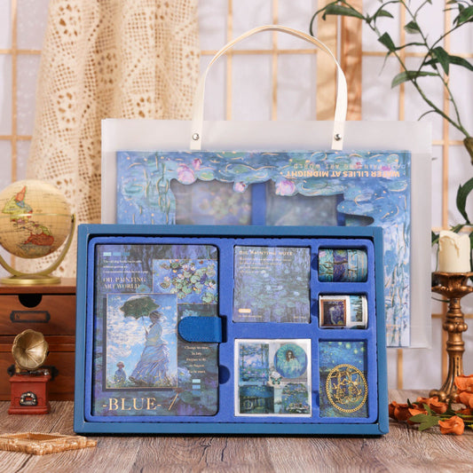 Oil Painting Series Journal Scrapbooking Supplies Gift Set