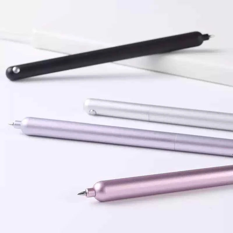 Sankou Metal Rotating Gel Pen 0.5mm Black Ink Anti-Roll