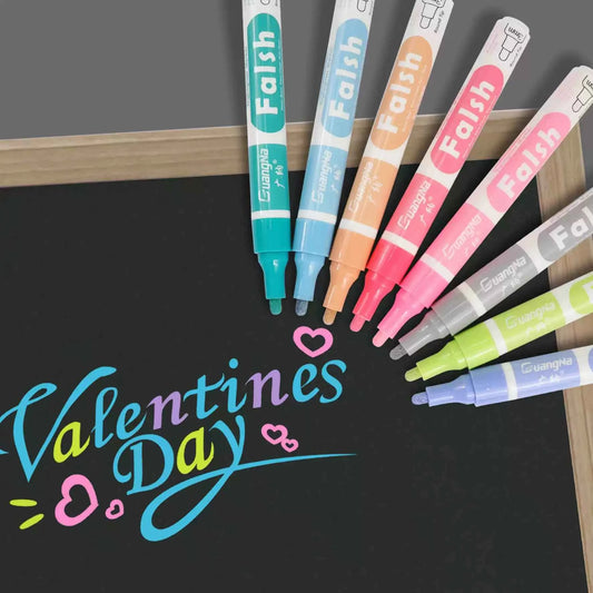 Guangna Liquid Chalk Marker Pen 12 Colors 3.0MM Round Tip