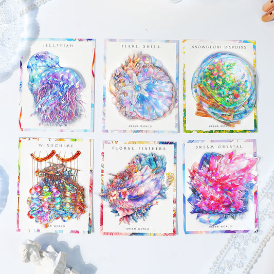 Dreamland Feather Sticker Set – 120 Sheets 70mm