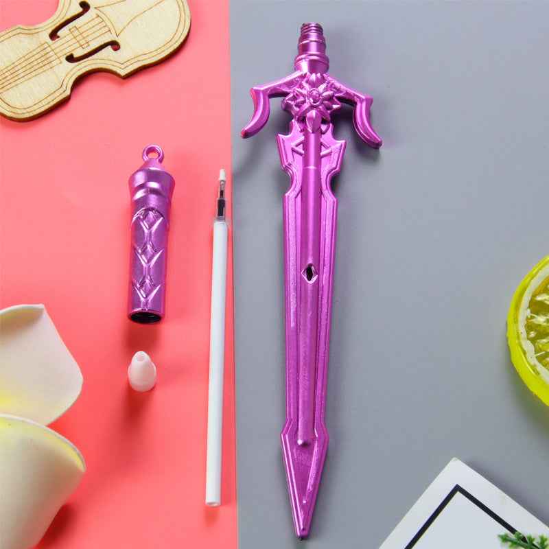 12 Pack Ancient Sword Plastic Gel Ink Pens Set - TTpen