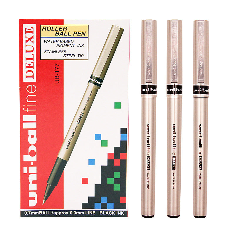 Uniball Deluxe Rollerball Pen,0.7MM Fine Point,3 Pack