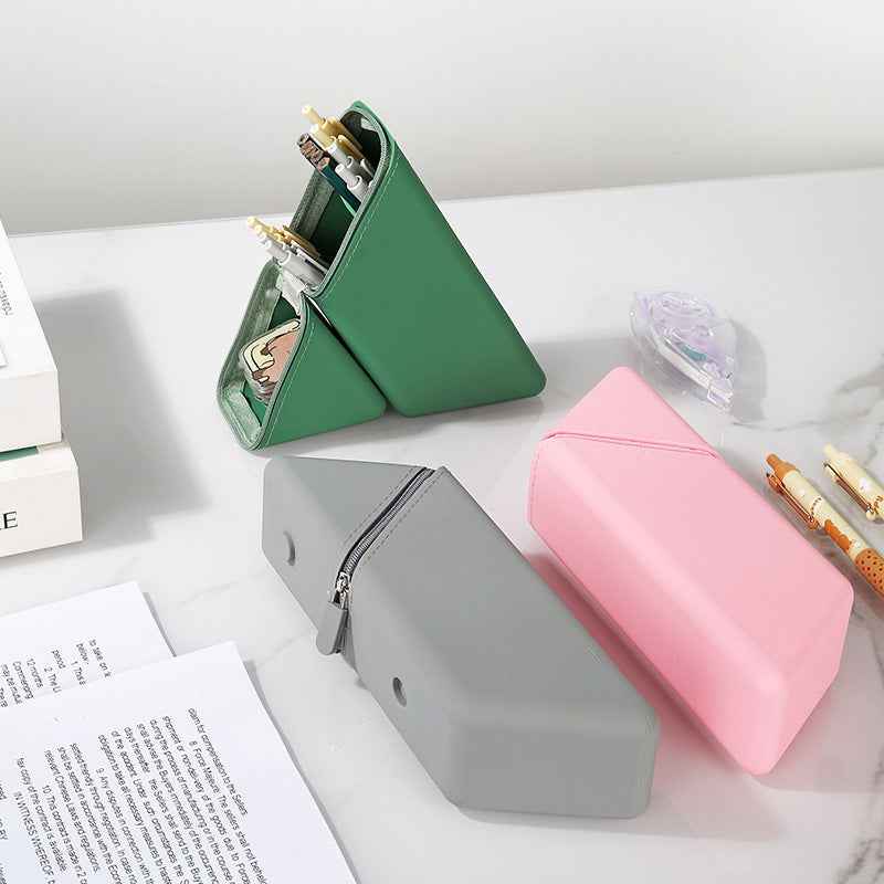 Silicone Pencil Case Pouch – Expandable Standing Organizer