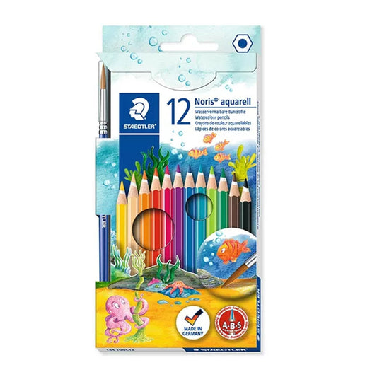 STAEDTLER 144 Noris Aquarell Watercolour Pencils,12 Colours