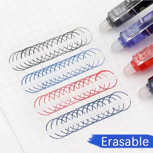 Retractable Erasable Gel Pens Clicker 8 Color Inks