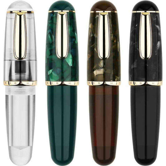 Majohn Q1 Mini Fountain Pen Short Resin Pocket Pen Large Capacity - TTpen