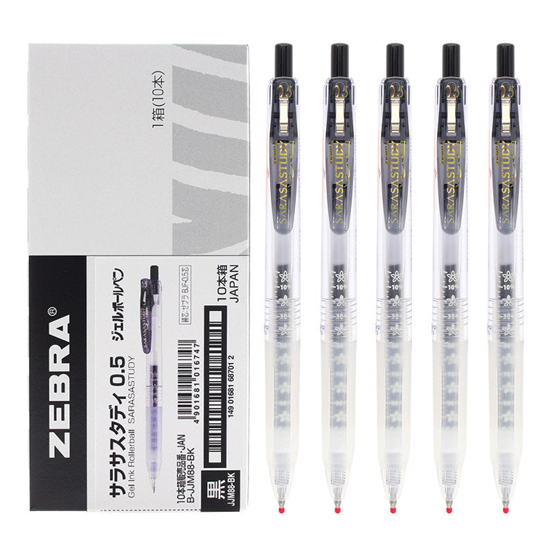 Penna A Sfera Gel Zebra Sarasa Markon B-JJ77-BL | Blu, 0.5 Mm, Inchiostro Resistente All'acqua, Asciugatura Istantanea, Confezione Da 10 Pezzi - 5
