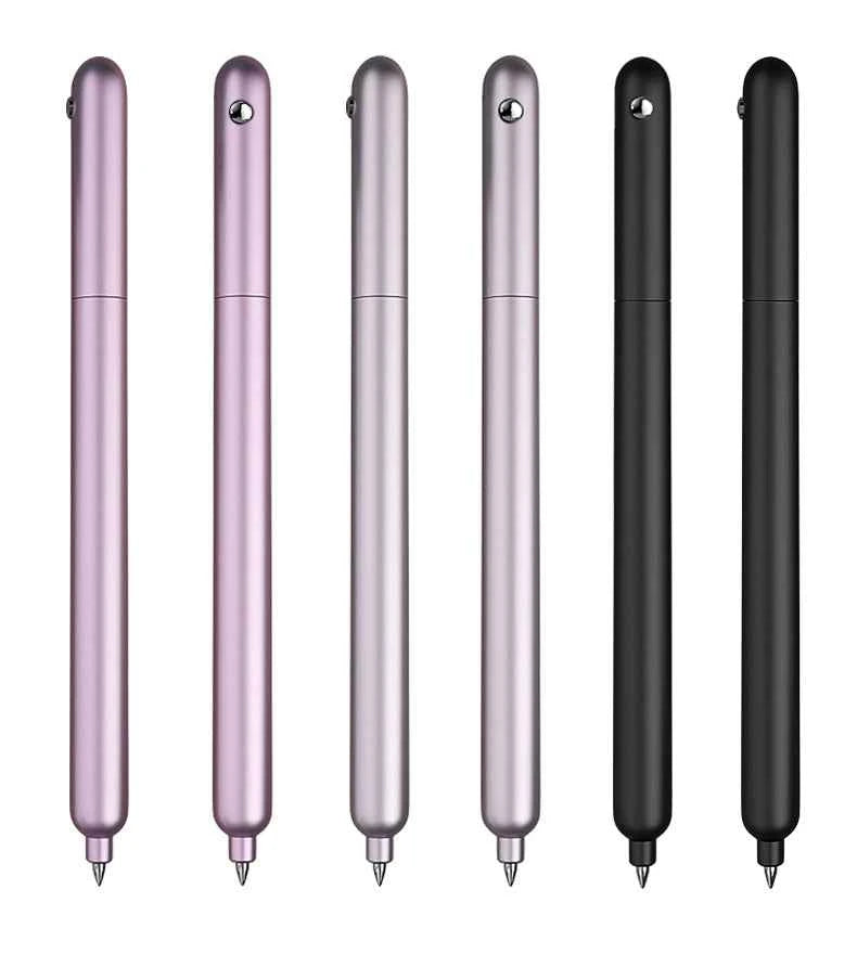 Sankou Metal Rotating Gel Pen 0.5mm Black Ink Anti-Roll