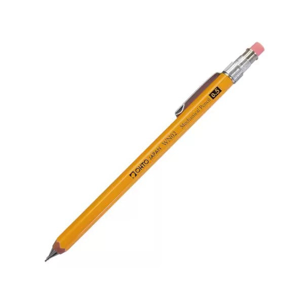 筆記具 OK OHTO WN02 Wooden Pencil-Shaped Mechanical Pencil 0.5MM