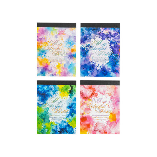 4 My Colorful World Sticker Books 72 Sheets