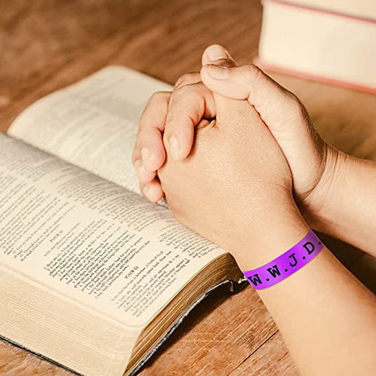 10 Color WWJD What Would Jesus Do Bracelets
