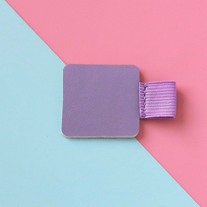 10pcs Self Adhesive Leather Pen Loop Holder for Notebooks Purple