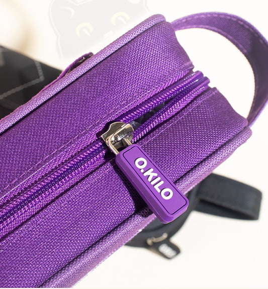 O.KILO Pencil Case Shark Blue/Black Cat/Dino Green/Purple Bear