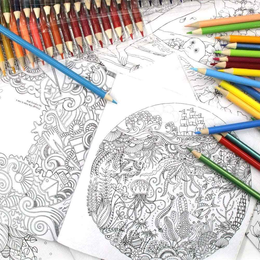 BRUTFUNER 120 PCS Oil Based Classic Colored Pencils Drawing Set - TTpen